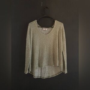 Mudd Olive Long Sleeve Women's Top